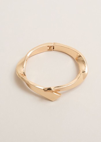 Phase Eight Gold Twisted Bangle Jewellery Gold Canada | LTSIVH-378